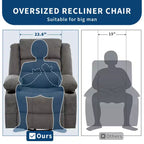 Fauteuil inclinable, pivotant à 360°, avec fonction balancelle et 3 positions manuelles pour adulte, 2 porte-gobelets et 4 poches, idéal pour la chambre d'enfant, le salon, la chambre à coucher ou le bureau.