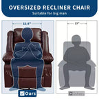 Fauteuil inclinable, pivotant à 360°, avec fonction balancelle et 3 positions manuelles pour adulte, 2 porte-gobelets et 4 poches, idéal pour la chambre d'enfant, le salon, la chambre à coucher ou le bureau.