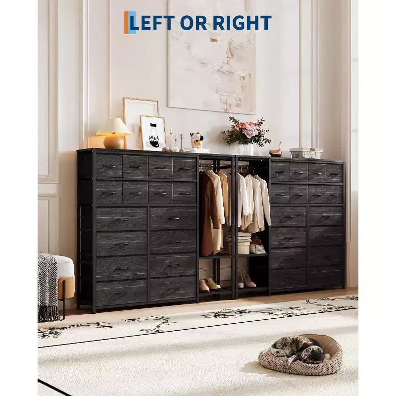 Meuble TV, Meuble TV commode de 160 cm pour téléviseurs de 65 à 75 pouces avec station de charge et lumières