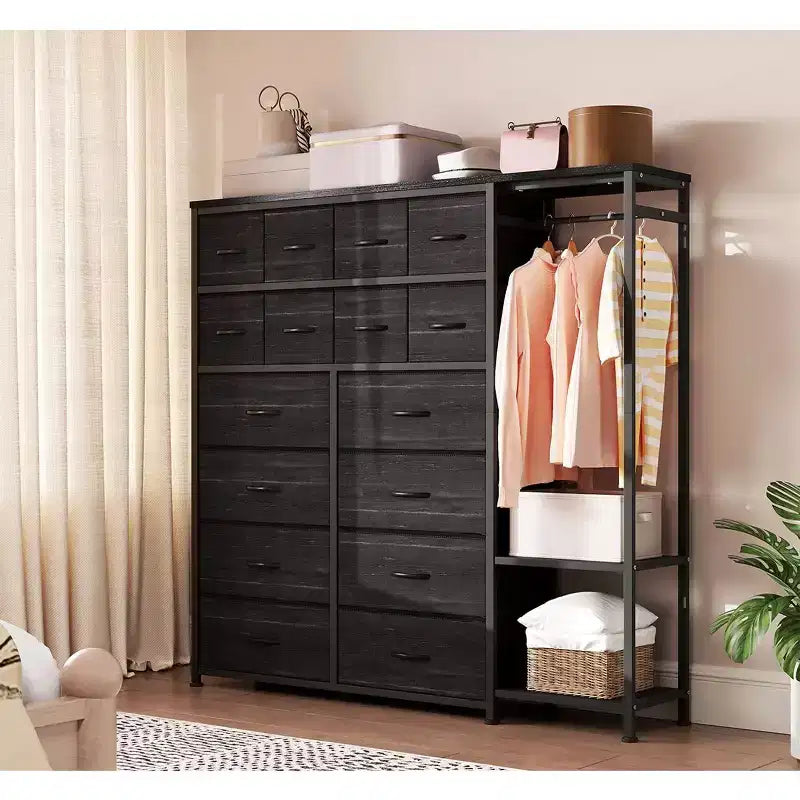 Meuble TV, Meuble TV commode de 160 cm pour téléviseurs de 65 à 75 pouces avec station de charge et lumières
