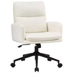 Fauteuil de bureau moderne Furniliving avec dossier hautChaise d'appoint rembourrée en chenille