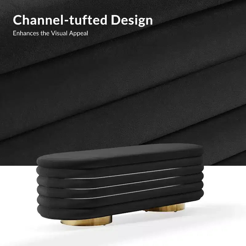 Banc capitonné Tiffany | HULALA HOME-NOIR