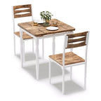 Ensemble table et chaises de salle à manger 2 places, ensemble table et 2 chaises, ensemble table à manger 3 pièces avec pieds de table en spirale pour petits espaces, cuisine, appartement