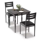 Ensemble table et chaises de salle à manger 2 places, ensemble table et 2 chaises, ensemble table à manger 3 pièces avec pieds de table en spirale pour petits espaces, cuisine, appartement