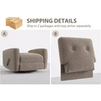 Fauteuil inclinable pivotant à 360° avec mouvement de glisse – Idéal pour chambre d'enfant, salon, chambre à coucher, bureau, fauteuil à bascule pour adultes