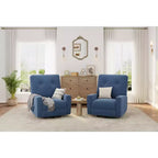 Fauteuil inclinable pivotant à 360° avec mouvement de glisse – Idéal pour chambre d'enfant, salon, chambre à coucher, bureau, fauteuil à bascule pour adultes