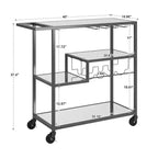 Estelle Bar Cart with Mirror - iNSPIRE Q