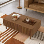 Table basse élévatrice moderne Luck Live 51.1 avec 2 tiroirs de rangement et un compartiment caché