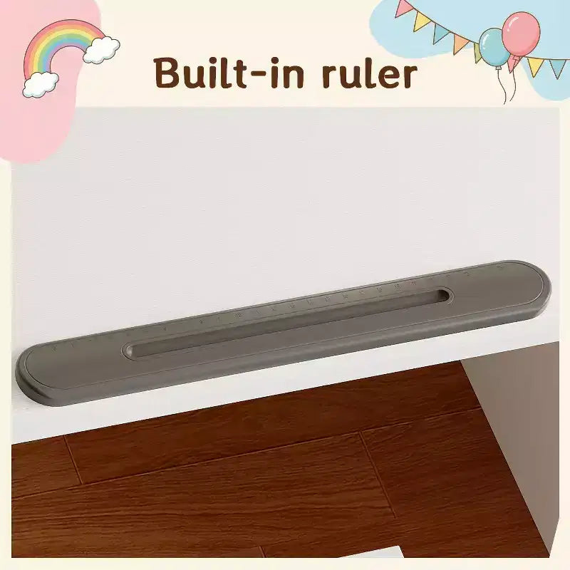Ensemble bureau et chaise pour enfants Famapy en bois massif : Plateau inclinable réglable + Armoire intégrée + Lampe à pince – Station d'étude ergonomique pour enfants
