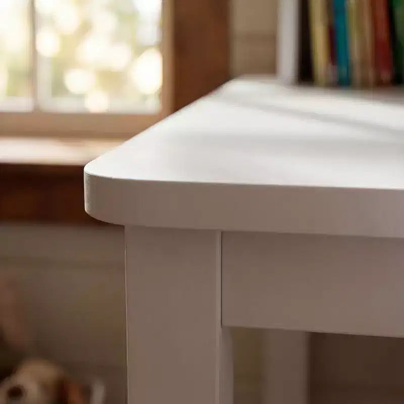 Ensemble bureau et chaise pour enfants Famapy en bois massif : Plateau inclinable réglable + Armoire intégrée + Lampe à pince – Station d'étude ergonomique pour enfants