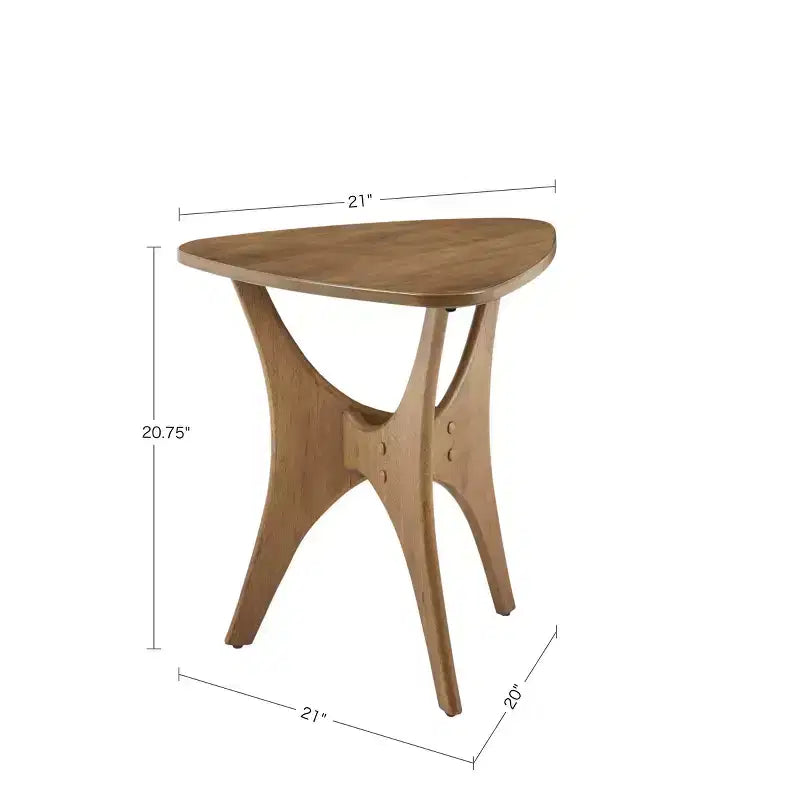 Table d'appoint GDFStudio Calder en bois avec piètement en croix