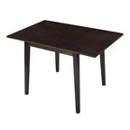 Table de salle à manger extensible 29-45 avec rallonges et pieds en bois d'hévéa