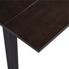 Table de salle à manger extensible 29-45 avec rallonges et pieds en bois d'hévéa