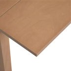 Table de salle à manger extensible 29-45 avec rallonges et pieds en bois d'hévéa