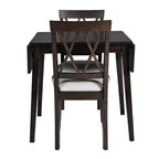 Ensemble table à manger pliable avec 4 chaises rembourrées, design extensible, pour salles à manger compactes