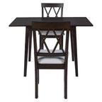 Ensemble table à manger pliable avec 4 chaises rembourrées, design extensible, pour salles à manger compactes