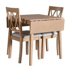 Ensemble table à manger pliable avec 4 chaises rembourrées, design extensible, pour salles à manger compactes