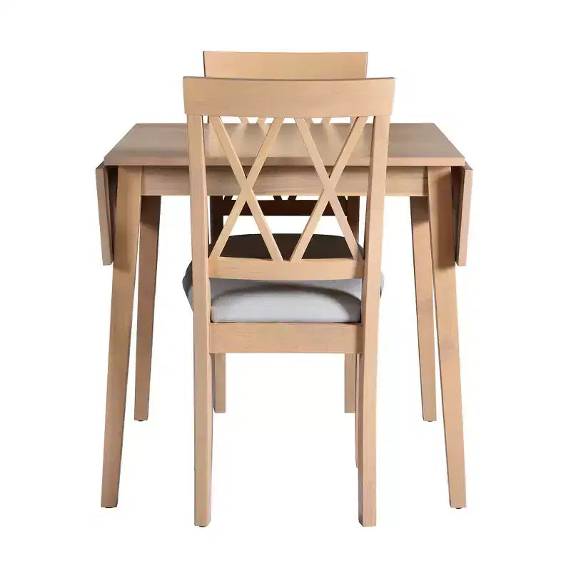 Ensemble table à manger pliable avec 4 chaises rembourrées, design extensible, pour salles à manger compactes