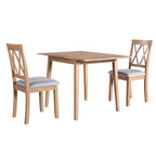 Ensemble table à manger pliable avec 4 chaises rembourrées, design extensible, pour salles à manger compactes