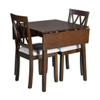 Ensemble table à manger pliable avec 4 chaises rembourrées, design extensible, pour salles à manger compactes