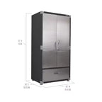 Armoire de rangement Seville Classics UltraHD avec tiroir inférieur, 36 L x 24 P x 72 H