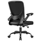Chaise de bureau ergonomique KERDOM, Chaise d'ordinateur en maille, avec soutien lombaire, accoudoirs rotatifs et réversibles, réglable en hauteur