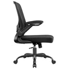 Chaise de bureau ergonomique KERDOM, Chaise d'ordinateur en maille, avec soutien lombaire, accoudoirs rotatifs et réversibles, réglable en hauteur