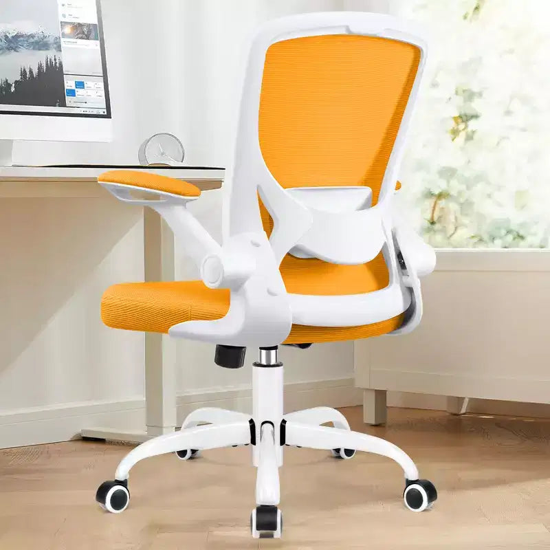 Chaise de bureau ergonomique KERDOM, Chaise d'ordinateur en maille, avec soutien lombaire, accoudoirs rotatifs et réversibles, réglable en hauteur