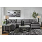 Signature Design by Ashley Sharstorm - Ensemble de tables d'appoint, table basse et 2 tables d'appoint, gris bicolore