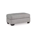 Pouf Avenal Park de Signature Design by Ashley, revêtement en polyester texturé, gris flanelle
