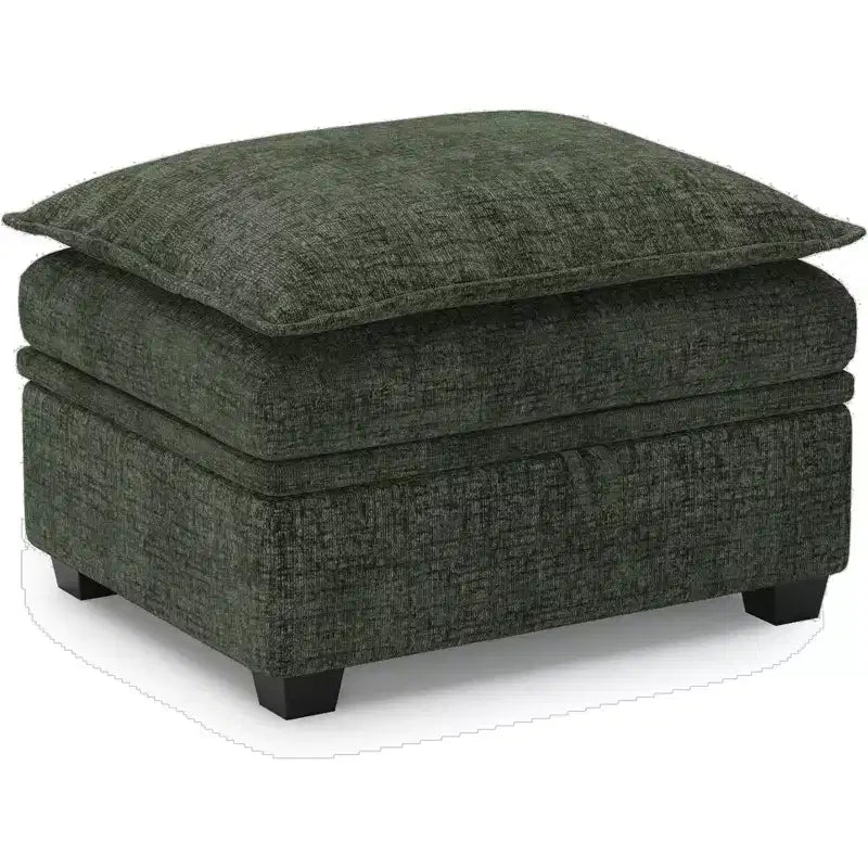 30 and Black Chenille Storage Ottoman