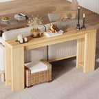 Table d'appoint de salon de 70,9 pouces, une table de console longue et étroite de style campagnard, adaptée aux entrées, couloirs, facile à assembler.
