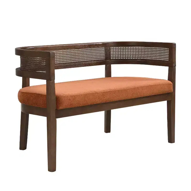 Canapé Christopher Knight Home Shigeo 47,5, en bouclette, en bois d'hévéa, style ferme