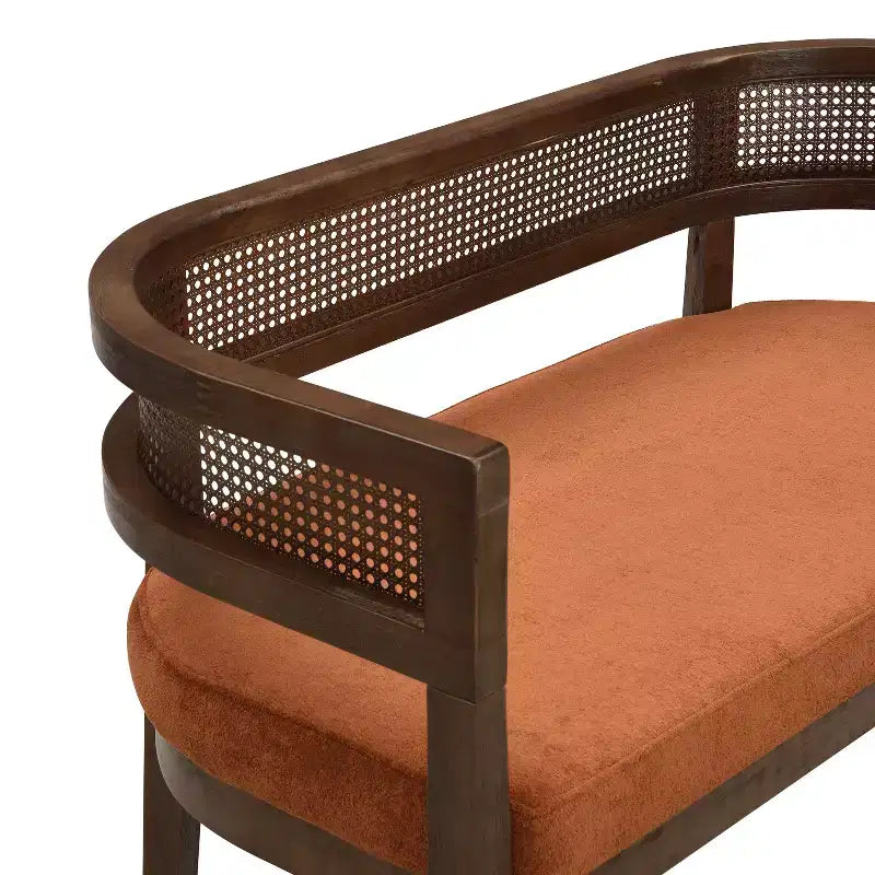 Canapé Christopher Knight Home Shigeo 47,5, en bouclette, en bois d'hévéa, style ferme