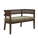 Canapé Christopher Knight Home Shigeo 47,5, en bouclette, en bois d'hévéa, style ferme