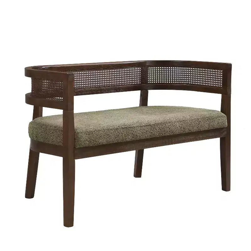 Canapé Christopher Knight Home Shigeo 47,5, en bouclette, en bois d'hévéa, style ferme