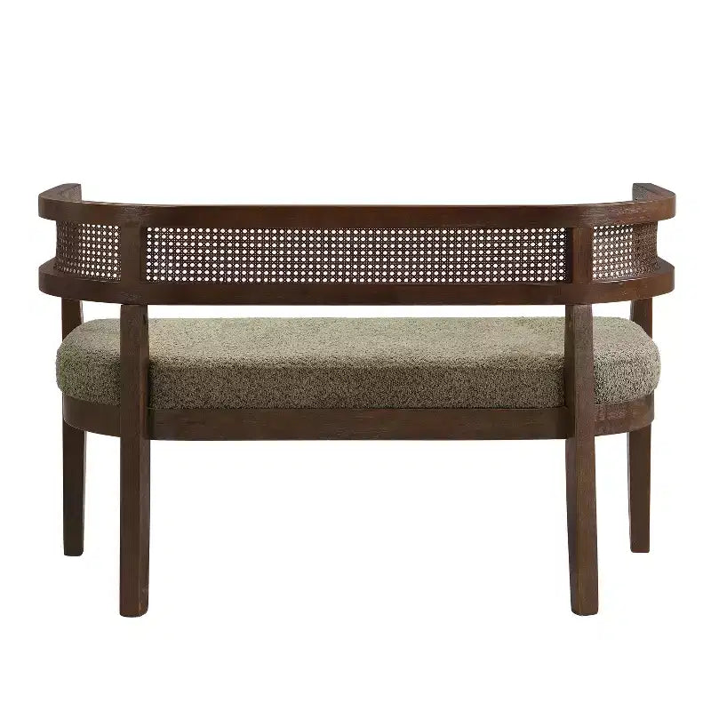 Canapé Christopher Knight Home Shigeo 47,5, en bouclette, en bois d'hévéa, style ferme