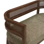 Canapé Christopher Knight Home Shigeo 47,5, en bouclette, en bois d'hévéa, style ferme