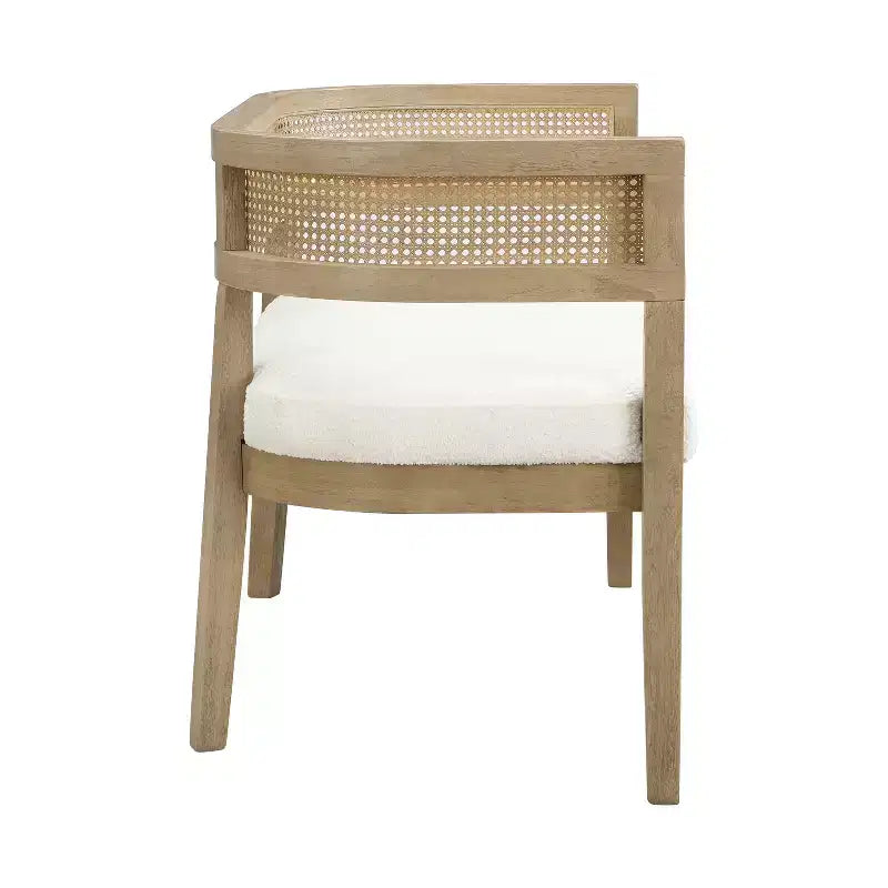 Canapé Christopher Knight Home Shigeo 47,5, en bouclette, en bois d'hévéa, style ferme