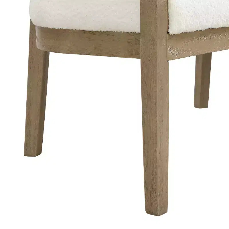Canapé Christopher Knight Home Shigeo 47,5, en bouclette, en bois d'hévéa, style ferme