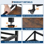 Support amélioré 3-en-1 double pour imprimante 3D avec rangement et hub d'alimentation | Station de travail mobile pour studio et atelier organisés | Table ultime pour imprimante 3D