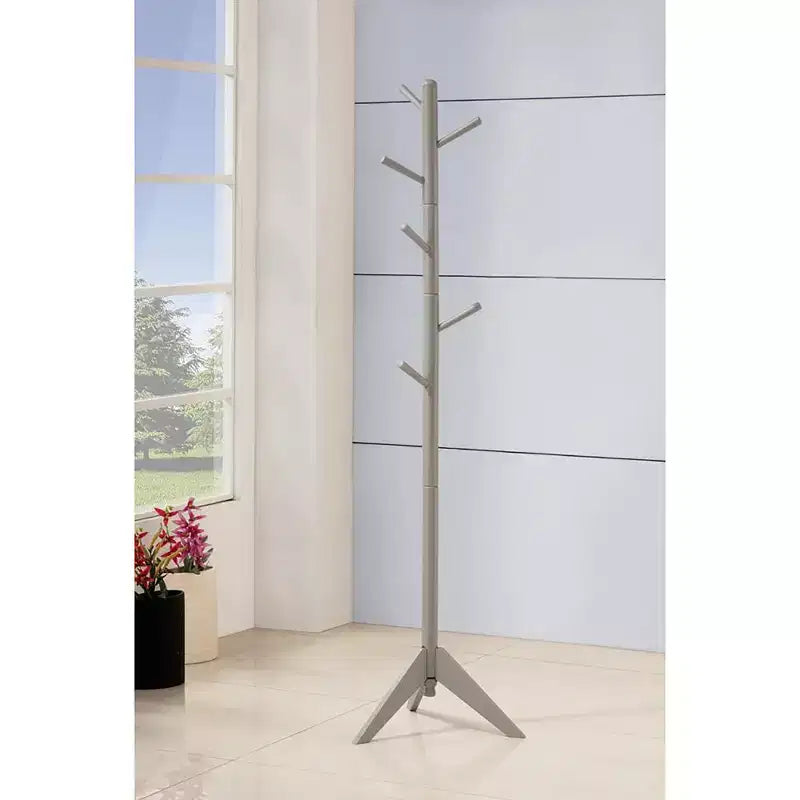 Rotating 6-Hook Coat Rack Stylish Entryway Organizer