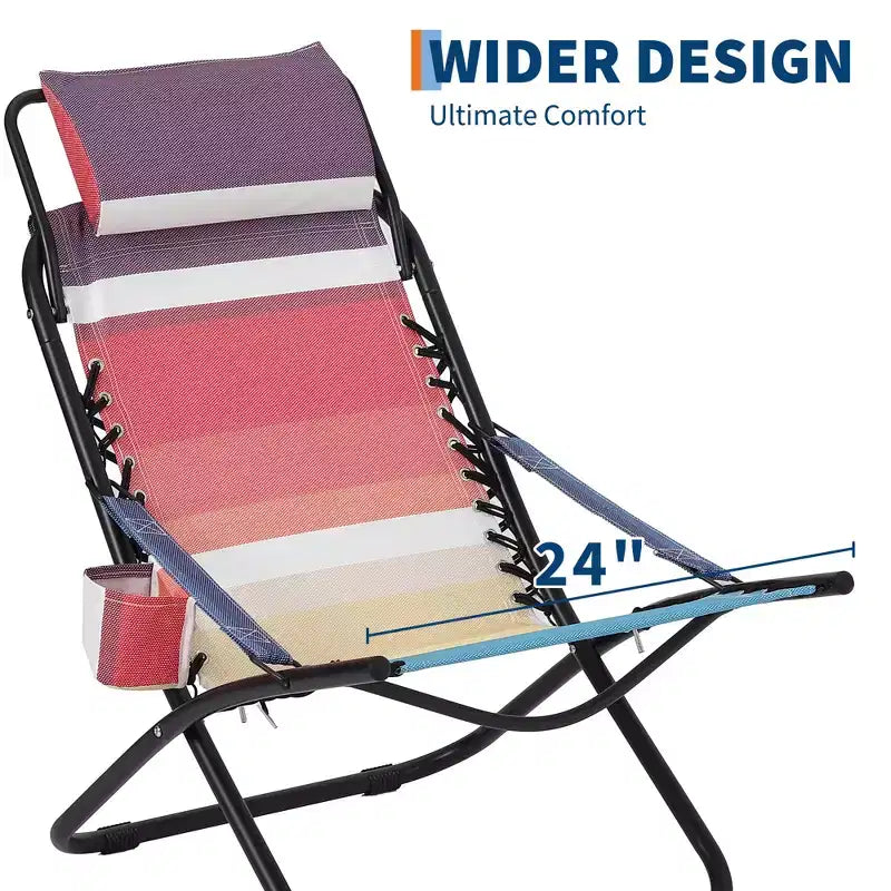 Chaise de camping, chaise de plage portable, chaise avec appui-tête rabattable, chaise avec appui-tête réglable, pour la plage, le jardin, le pique-nique