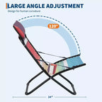 Chaise de camping, chaise de plage portable, chaise avec appui-tête rabattable, chaise avec appui-tête réglable, pour la plage, le jardin, le pique-nique