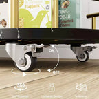 Dessertes de bar avec étagères de rangement à 4 niveaux, chariots de service de bar mobiles sur roulettes avec porte-bouteilles et porte-verres pour cuisine, salle à manger, salon.