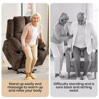 Fauteuil inclinable releveur surdimensionné, aide à la station debout, 2 porte-gobelets, pour salon
