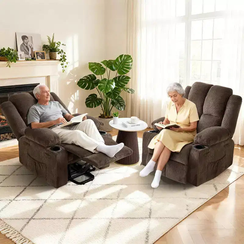 Fauteuil inclinable releveur surdimensionné, aide à la station debout, 2 porte-gobelets, pour salon