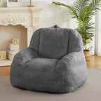 Pouf géant en fausse fourrure pour adultes, avec poignée, canapé de sol rembourré, siège de salon confortable pour la maison