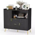 2 pack Buffet Cabinet, 40 in Sideboard Storage Cabinet with Drawers, Shelves & Doors, Modern Wood Coffee Bar Station