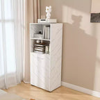 Coiffeuse compacte avec miroir LED, 2 grands tiroirs, 3 modes d'éclairage, Blanche